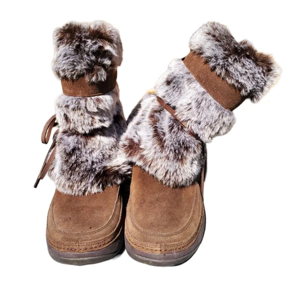 Skechers Brown Winter Boots. Sz.6 - Picture 5 of 12